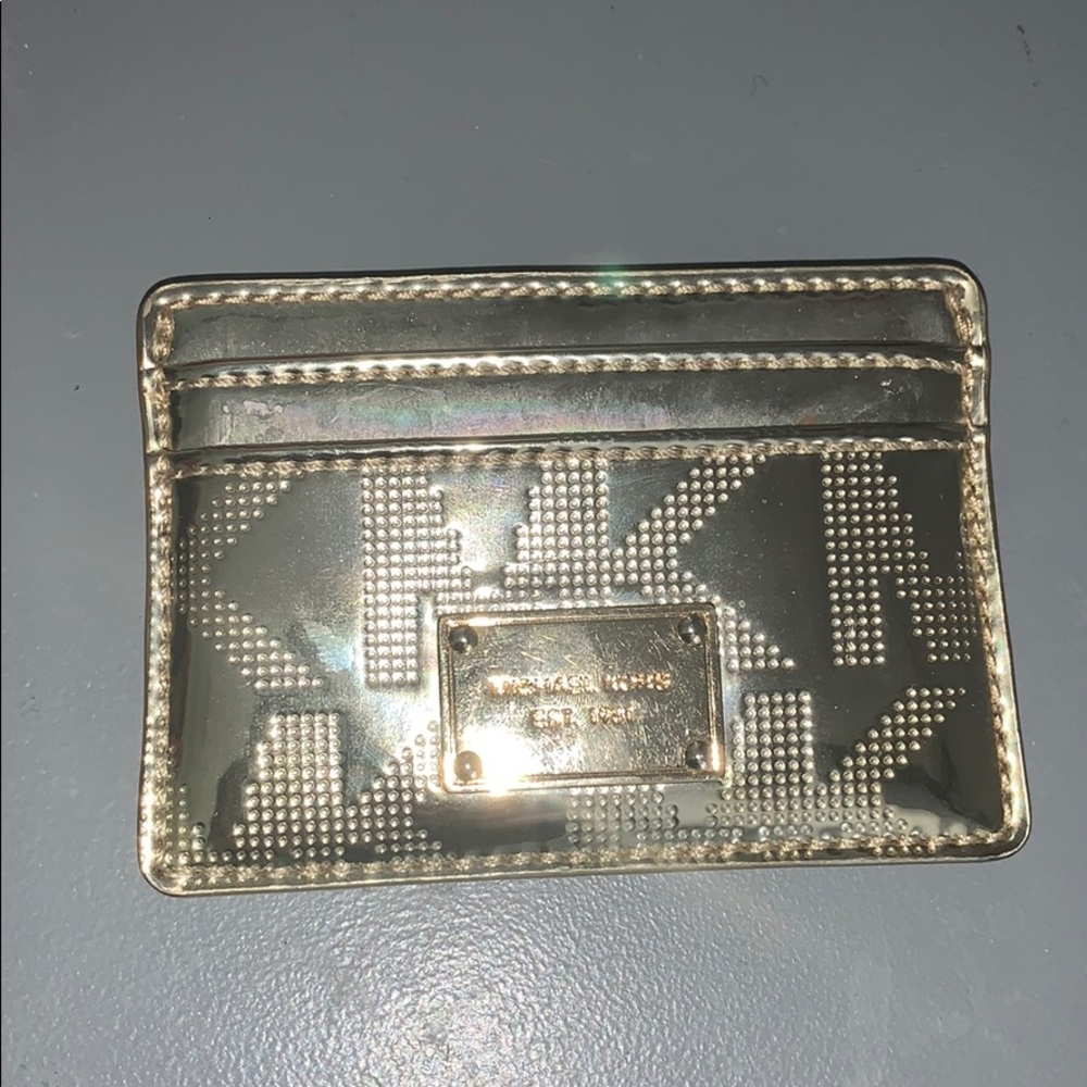 Gold Michael Kors wallet